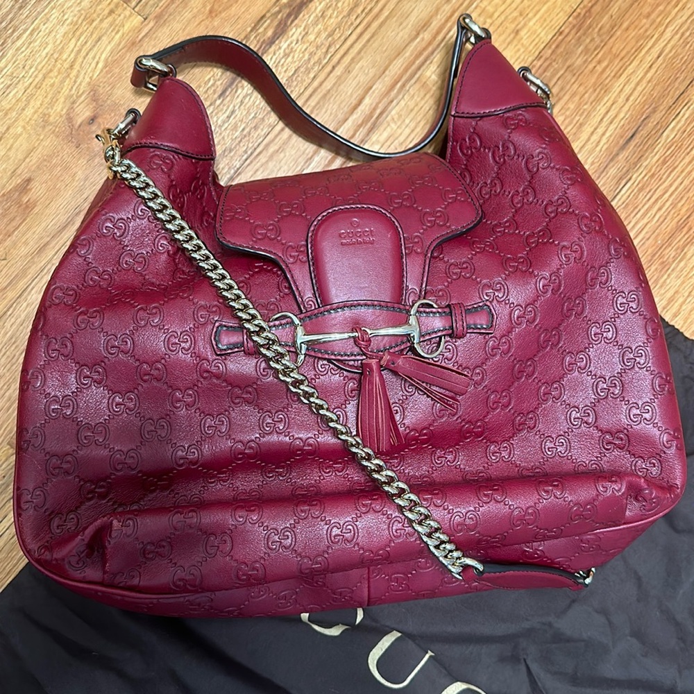 Guccissima Medium Emily Hobo Classic